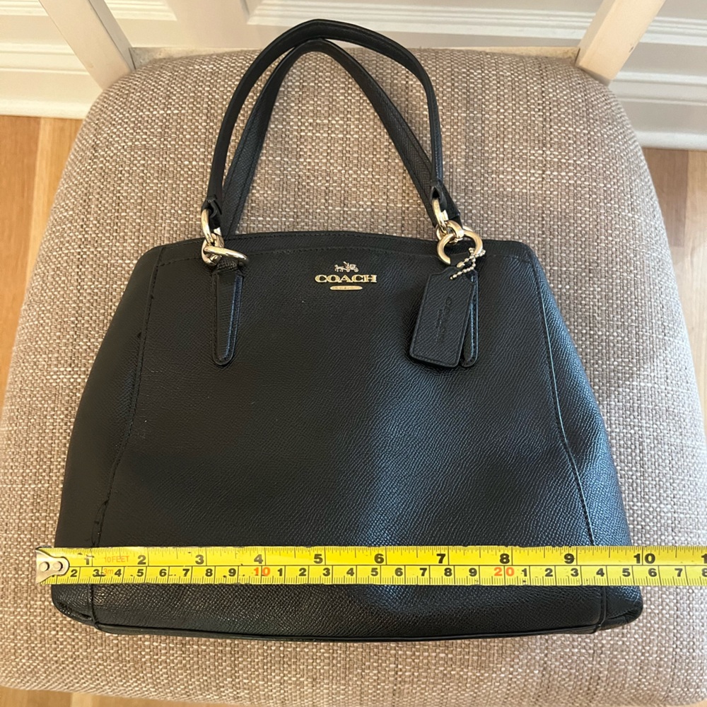COACH 🌸 Minetta Black Leather Crossbody Bag - Picture 4 of 6